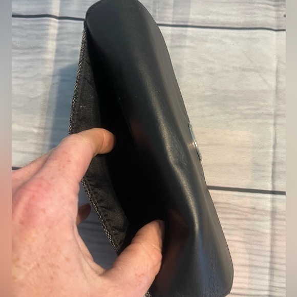 Pristine Coach Black/Grey Trifold Signature Jacquard Soft Shell Wallet 💎EUC - Picture 6 of 8